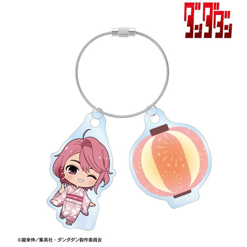 "Dandadan" Aira Chibi Character Summer Festival Ver. Double-Wire Acrylic Keychain