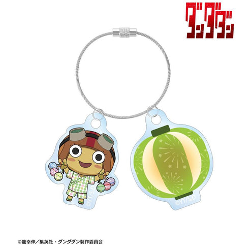 "Dandadan" Chikichita Chibi Character Summer Festival Ver. Double-Wire Acrylic Keychain