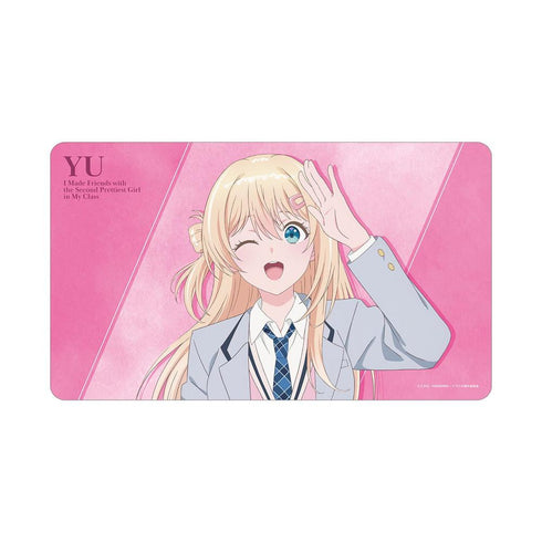 "I Became Friends with the Second Cutest Girl in My Class" by Yū Amami - Multi-Purpose Desk Mat