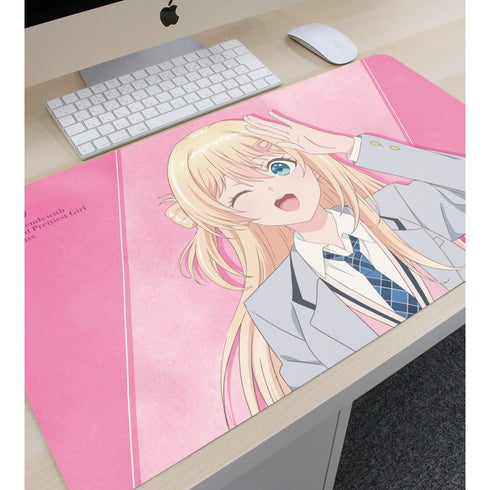 "I Became Friends with the Second Cutest Girl in My Class" by Yū Amami - Multi-Purpose Desk Mat