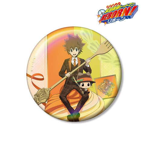 《家庭教师Hitman REBORN!》全新绘制 里邦&泽田纲吉 餐具版 75mm极光徽章