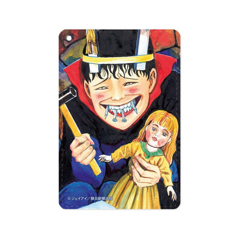 『伊藤潤二マニアック』双一 原作イラスト リール付き1ポケットパスケース
