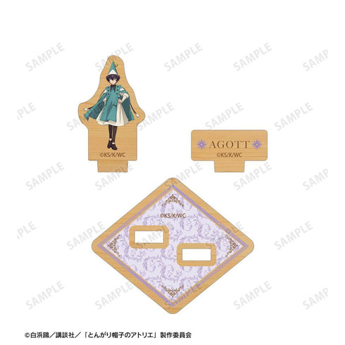 『とんがり帽子のアトリエ』アガット パーツ付きウッドスタンド