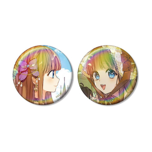 『ある日、お姫様になってしまった件について』ジェニット オーロラ缶バッジ2個セット