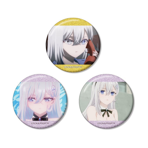 『死亡遊戯で飯を食う。』幽鬼 場面写グリッター缶バッジ3個セット ver.D
