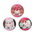 "Making a Living from Death Games." Benino & Momono Scene-Themed Glitter Pin Set (3-Piece Set)