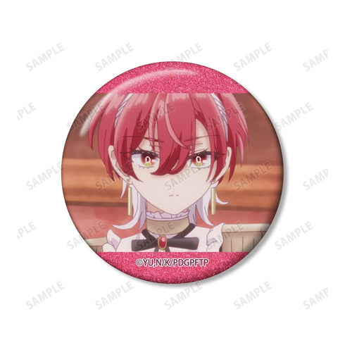 "Making a Living from Death Games." Benino & Momono Scene-Themed Glitter Pin Set (3-Piece Set)