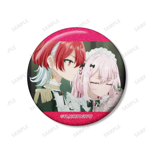 "Making a Living from Death Games." Benino & Momono Scene-Themed Glitter Pin Set (3-Piece Set)