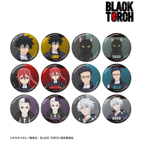 "BLACK TORCH" Trading Metallic Pin Badges (Unit: Box)