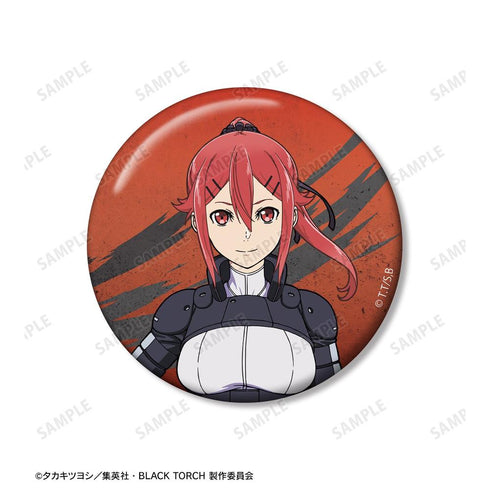 "BLACK TORCH" Ichika Kishimojin 75mm Pin Badge 2-Piece Set