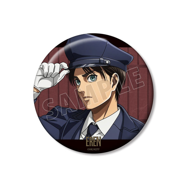 『進撃の巨人』描き下ろし エレン 看守ver. 100mm缶バッジ
