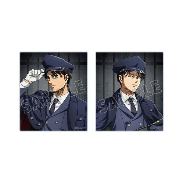 『進撃の巨人』描き下ろし エレン&リヴァイ 看守ver. アクリルカード2枚セット