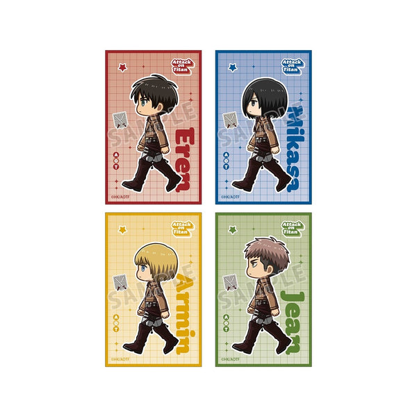 『進撃の巨人』ちびとこ イラストカード4枚セット ver.A