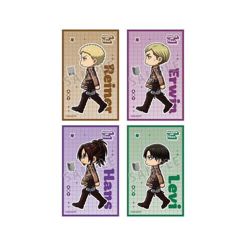 『進撃の巨人』ちびとこ イラストカード4枚セット ver.B