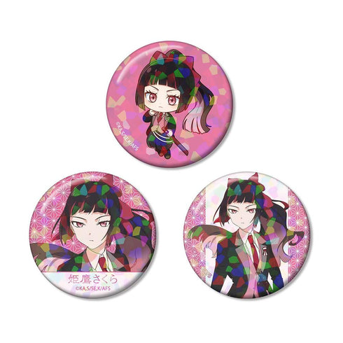 『春夏秋冬代行者 春の舞』姫鷹さくら ホログラム缶バッジ3個セット