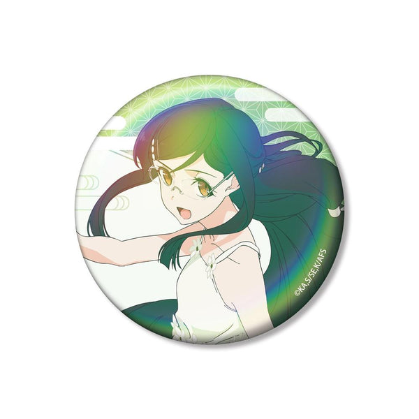 『春夏秋冬代行者 春の舞』葉桜瑠璃 75mmオーロラ缶バッジ
