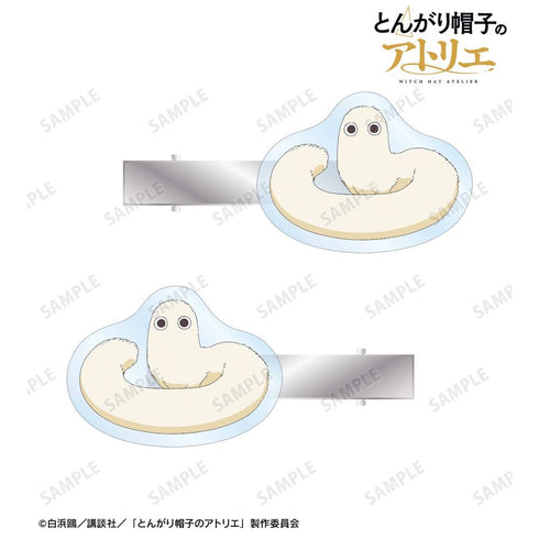 『とんがり帽子のアトリエ』フデムシ アクリルヘアクリップ2個セット