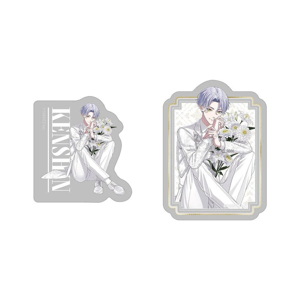 『戦国 A LIVE』描き下ろし 上杉 謙信 3周年衣装ver. ダイカットステッカー2個セット