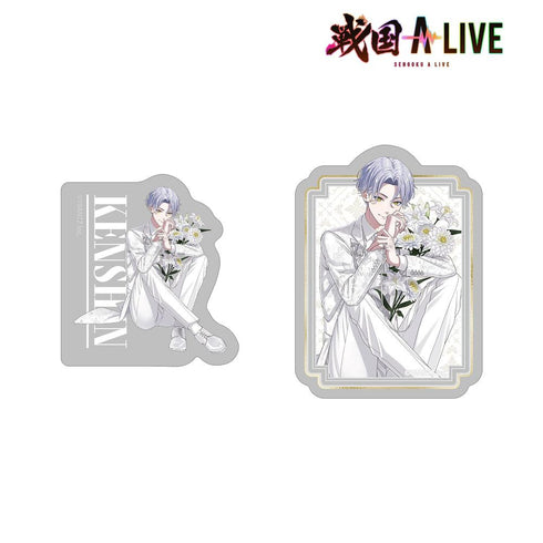 『戦国 A LIVE』描き下ろし 上杉 謙信 3周年衣装ver. ダイカットステッカー2個セット