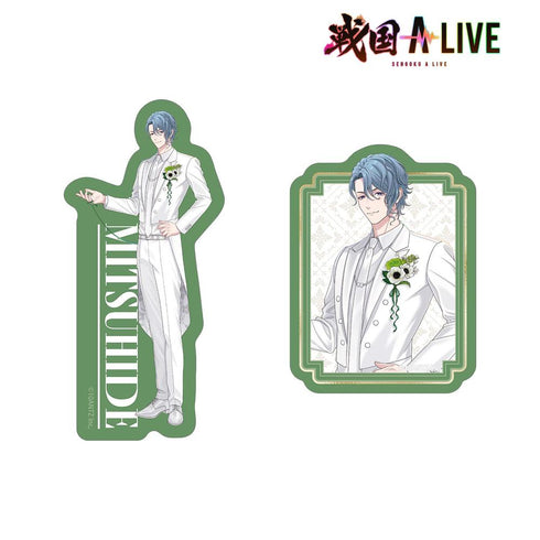 『戦国 A LIVE』描き下ろし 明智 光秀 3周年衣装ver. ダイカットステッカー2個セット