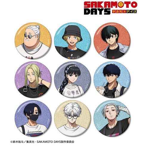 『SAKAMOTO DAYS』描き下ろし ショッピングver. トレーディンググリッター缶バッジ(単位/BOX)