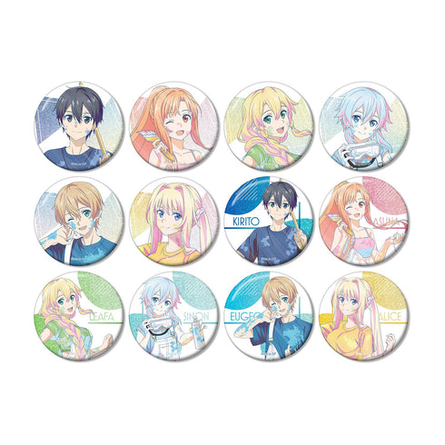 『ソードアート・オンライン』描き下ろし ペイントスタイルver. トレーディング Ani-Art clear label 第2弾 グリッター缶バッジ(単位/BOX)