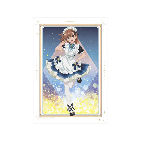 『とある科学の超電磁砲T』描き下ろし 御坂美琴 星空メイドver. A3マット加工ポスター