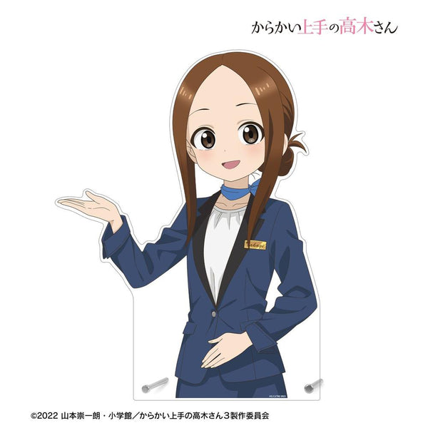 "Takagi-san: The Master of Teasing" Original Illustration: Takagi-san as a Hotel Concierge—Work Experience Version, Part 2: Extra-Large Die-Cut Acrylic Panel