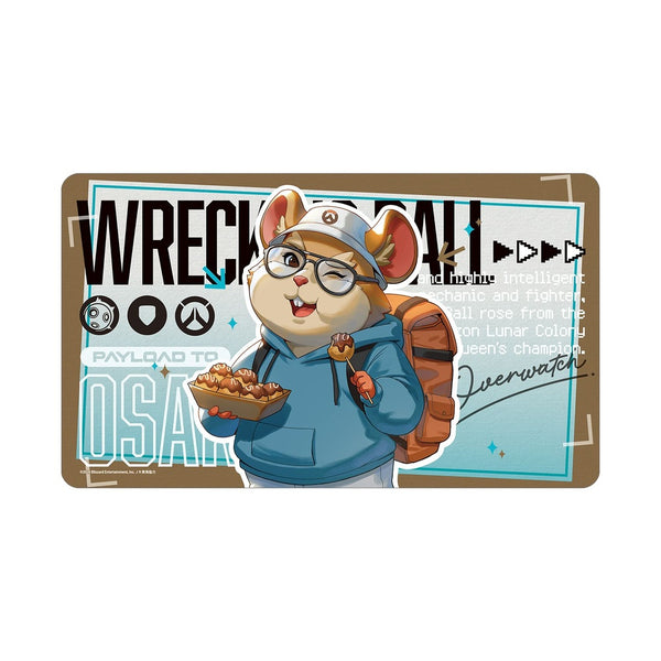 "Overwatch" Original Art: Wrecking Ball "Travel" Edition Multi-Purpose Desk Mat