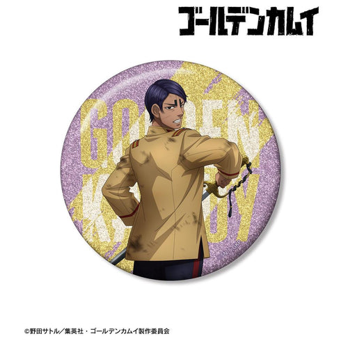 『ゴールデンカムイ』描き下ろし 鯉登少尉 戦う背中ver. 75mmグリッター缶バッジ