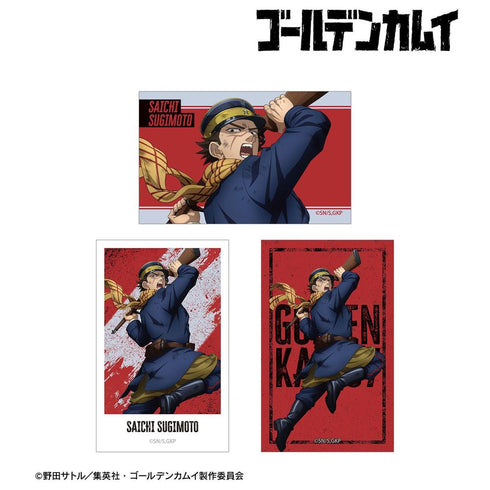 『ゴールデンカムイ』描き下ろし 杉元佐一 戦う背中ver. イラストカード3枚セット