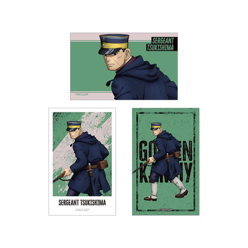 『ゴールデンカムイ』描き下ろし 月島軍曹 戦う背中ver. イラストカード3枚セット