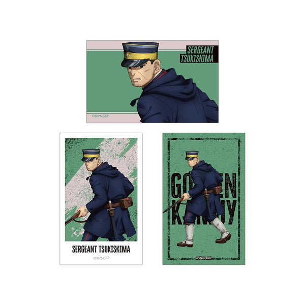 『ゴールデンカムイ』描き下ろし 月島軍曹 戦う背中ver. イラストカード3枚セット
