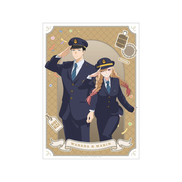 『その着せ替え人形は恋をするSeason 2』描き下ろし 喜多川 海夢&五条 新菜 駅員ver. A3マットポスター