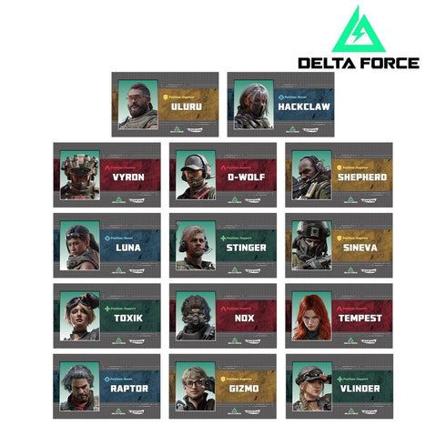 "Delta Force" Trading Business Card Set (Sold by the box)