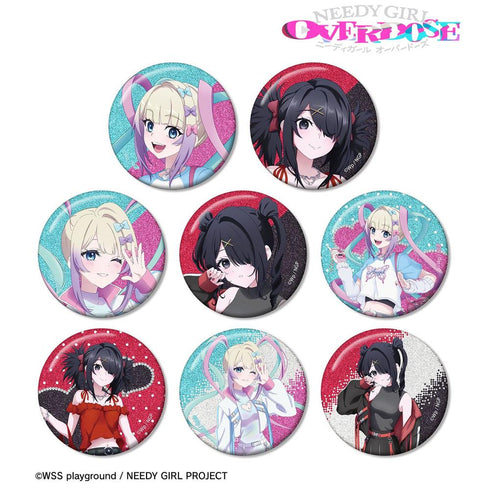 『NEEDY GIRL OVERDOSE』描き下ろし Y2K&タクティカルファッションver. トレーディンググリッター缶バッジ(単位/BOX)