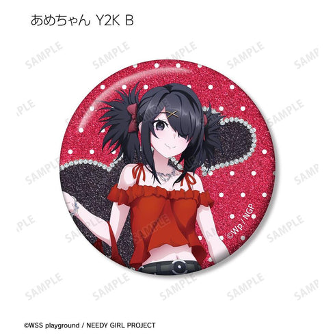 『NEEDY GIRL OVERDOSE』描き下ろし Y2K&タクティカルファッションver. トレーディンググリッター缶バッジ(単位/BOX)