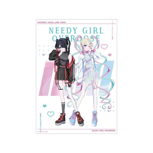 "NEEDY GIRL OVERDOSE" Original Illustration: Super Ten-chan & Ame-chan Tactical Fashion Ver. A3 Matte Poster