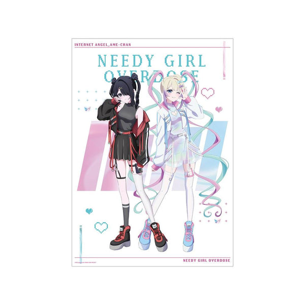 "NEEDY GIRL OVERDOSE" Original Illustration: Super Ten-chan & Ame-chan Tactical Fashion Ver. A3 Matte Poster