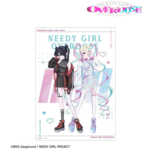 "NEEDY GIRL OVERDOSE" Original Illustration: Super Ten-chan & Ame-chan Tactical Fashion Ver. A3 Matte Poster