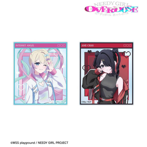 『NEEDY GIRL OVERDOSE』描き下ろし 超てんちゃん&あめちゃん タクティカルファッションver. アクリルカード2枚セット