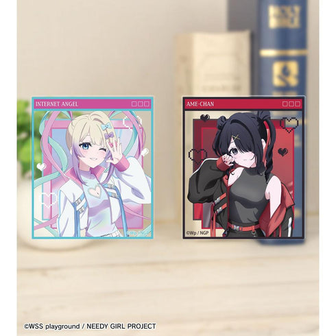 『NEEDY GIRL OVERDOSE』描き下ろし 超てんちゃん&あめちゃん タクティカルファッションver. アクリルカード2枚セット