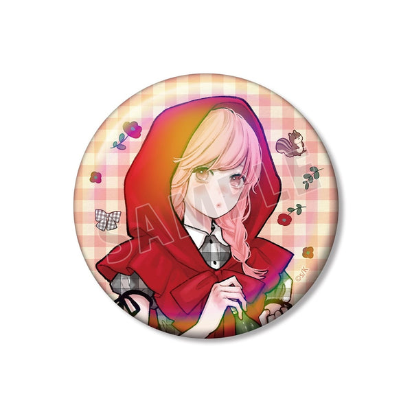 『ゆびさきと恋々』森下suu先生 描き下ろし 糸瀬 雪 童話ver. 75mmオーロラ缶バッジ ver.A