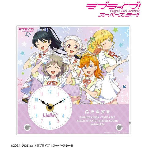 『ラブライブ!スーパースター!!』描き下ろし 1期生 MIRACLE NEW STORY ver. アクリルスタンド時計