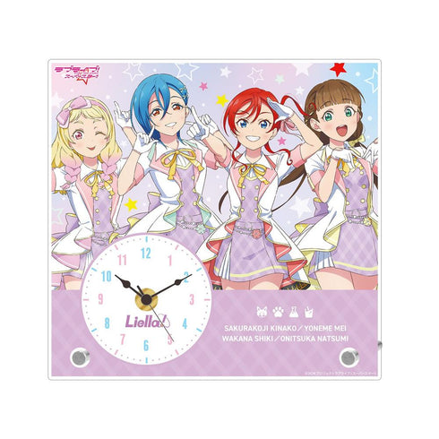 『ラブライブ!スーパースター!!』描き下ろし 2期生 MIRACLE NEW STORY ver. アクリルスタンド時計