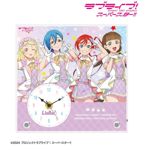 『ラブライブ!スーパースター!!』描き下ろし 2期生 MIRACLE NEW STORY ver. アクリルスタンド時計