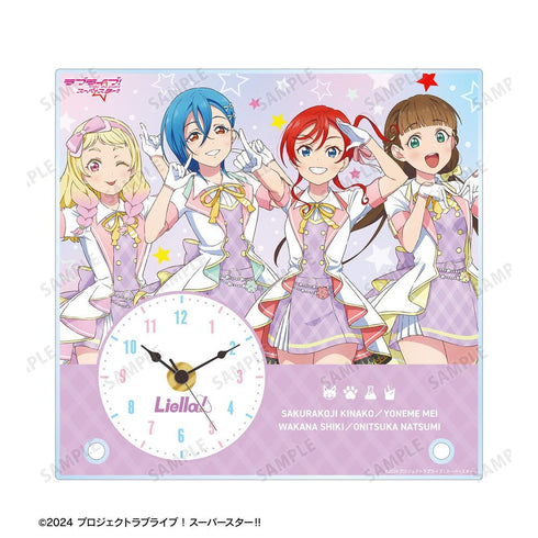 『ラブライブ!スーパースター!!』描き下ろし 2期生 MIRACLE NEW STORY ver. アクリルスタンド時計