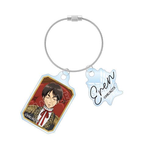 "Attack on Titan" Original Illustration: Eren "Throne of Dreams" Ver. Double-Wire Acrylic Keychain