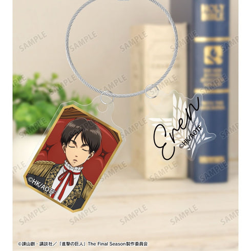 "Attack on Titan" Original Illustration: Eren "Throne of Dreams" Ver. Double-Wire Acrylic Keychain