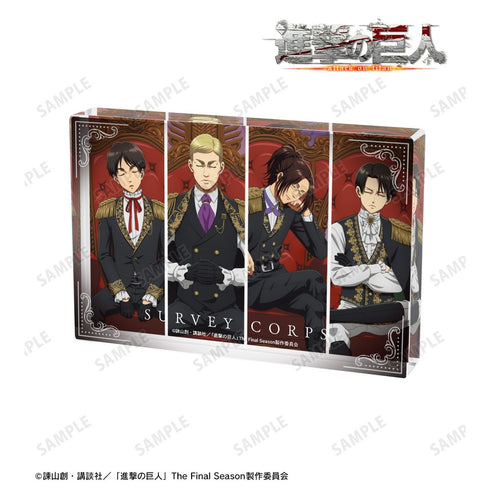 《進擊的巨人》全新繪製 集體 夢想王座版 壓克力方塊